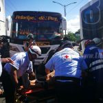 Managua: Varios lesionados al estrellarse bus frente a la Parmalat
