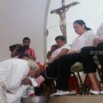 Managua: Familias católicas asisten a Institución de la Eucaristía y Lavatorio de Pies