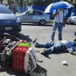 Atropellan a motociclista vendedor de lecheagria en Managua