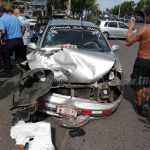 Choque entre taxi y camioneta en Waspán Sur deja tres lesionados