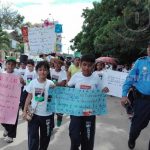 Ocotal: Estudiantes y autoridades alzan sus voces en el Día Internacional Contra las Drogas