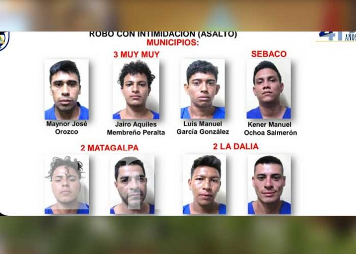 nicaragua, matagalpa, detenidos, delitos, captura,