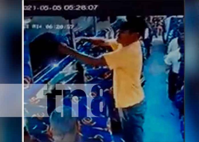nicaragua, Matagalpa, robo, bus, sujeto, cámara de seguridad,