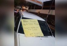 Matagalpina celosa le deja cartelito a supuesto marido infiel