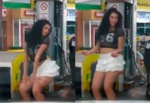 Video: #LadyGasolinera la contratan como edecán y se vuelve viral