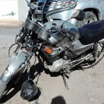 Colisión entre una camioneta y motocicleta en Sector 7 de Jalapa