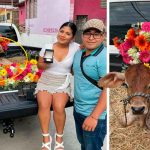 mexico, viral, foto, becerro, aniversario, noviazgo, insolito, compromiso, redes sociales,
