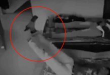 Captan momento cuando hombre es arrastrado por fuerza diabólica