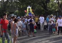 Managua: El Mocito peregrina por el barrio San Cristóbal