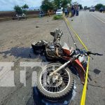 Motociclista muere desnucado tras brutal atropello de cabezal en León nicaragua, accidente, muerto, leon, motociclista, cabezal,