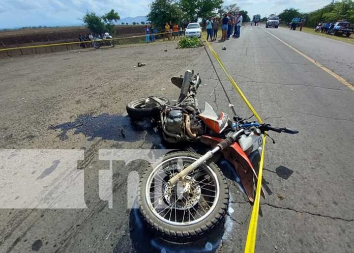 nicaragua, accidente, muerto, leon, motociclista, cabezal,