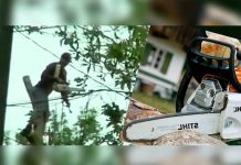 Video: Hombre muere cuando su sierra eléctrica le cortó el cuello por accidente