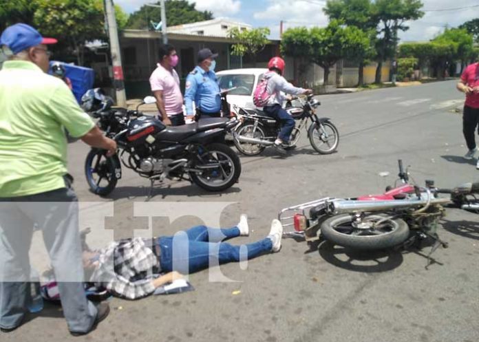 nicaragua, managua, accidente, motociclista, lesiones,