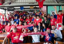 Fanáticos del Manchester Utd en Nicaragua celebran triunfo en Europa League