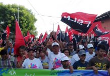 Gigantesca marcha en respaldo a la fórmula del Frente Sandinista en Nandaime