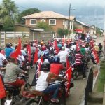 Pueblo de Nandaime recorre las calles con candidatos del FSLN