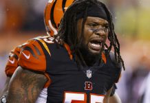 Suspenden 5 juegos a Burfict, de Bengals, por golpe artero