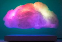 Crean nube que funciona como lámpara y reproductor de música