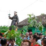 Colorido desfile por amor a la patria en la isla de Ometepe