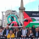 Marchan en Reino Unido en solidaridad con Palestina Reino unido, campaña de solidaridad, Palestina, manifestaciones,