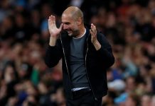 Guardiola molesto por los balones de la Copa de Liga