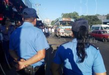 Policía Nacional resguardará paradas de buses en Managua