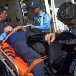 Oficiales de la Policía en Managua resultan lesionados en accidente de tránsito