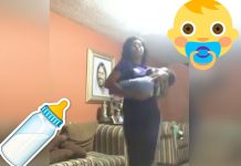 Video Viral: Así durmió una joven a su «bendición» para salir de su casa