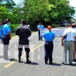 Oficiales y pastores oran para la prevención de accidentes en Nandaime nicaragua, accidentes, oracion, nandaime, prevencion,