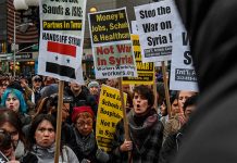 Protestas en EE.UU. tras el bombardeo a Siria