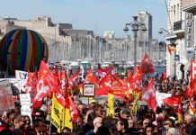 Furiosa protesta de sindicalistas en París