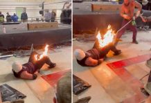 Peleador de lucha libre sufre quemaduras en la ingle al salir mal un truco (VIDEO) nicaragua, lucha libre, incendio, luchador,