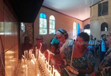 Peregrinos de Boaco visitan santuario de Jesús del Rescate en Rivas