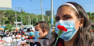nicaragua, rigoberto lopez perez, ofrenda, conmemoracion, revolucion,