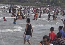 Playas de Rivas lucen abarrotadas de veraneantes