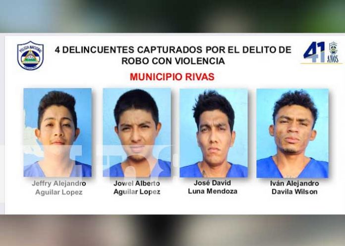nicaragua, rivas, delitos, captura, policia,
