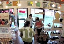Pareja se da el «gran color» por robo descarado en Villa Fontana (VIDEO) nicaragua, robo, villa fontana, tienda,