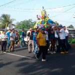 Mocito de Santo Domingo peregrina barrios de Managua