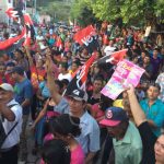 Multitudinaria caminata en San Fernando en respaldo a los candidatos del FSLN
