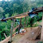 Fuertes vientos desprendieron techos en comunidades de Jalapa