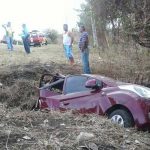 Accidente en la Carretera Norte por esquivar a motociclista