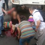 Tipitapa: Quedan prensados con camión luego de bajarse de un bus