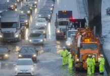 Cientos de evacuados por fuerte tormenta en el sur de California