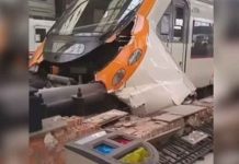 Decenas de heridos en un accidente de tren en Barcelona