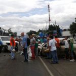 Triple choque en la Carretera Panamericana Norte