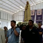 Estudiantes de Nicaragua reciben con fervor a la Santísima Virgen de Fátima