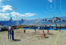 Inauguran cancha de voleibol playa en el paseo Xolotlán para juegos centroamericanos