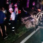 Choque de vehículo en Carretera Sur deja saldo de tres lesionados