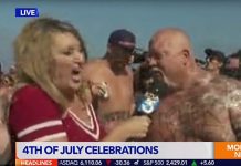 Video: Vomitan a reportera en EEUU en plena celebración del 4 de julio