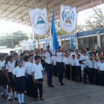 Colegios de Nicaragua realizan lectura del acta de independencia